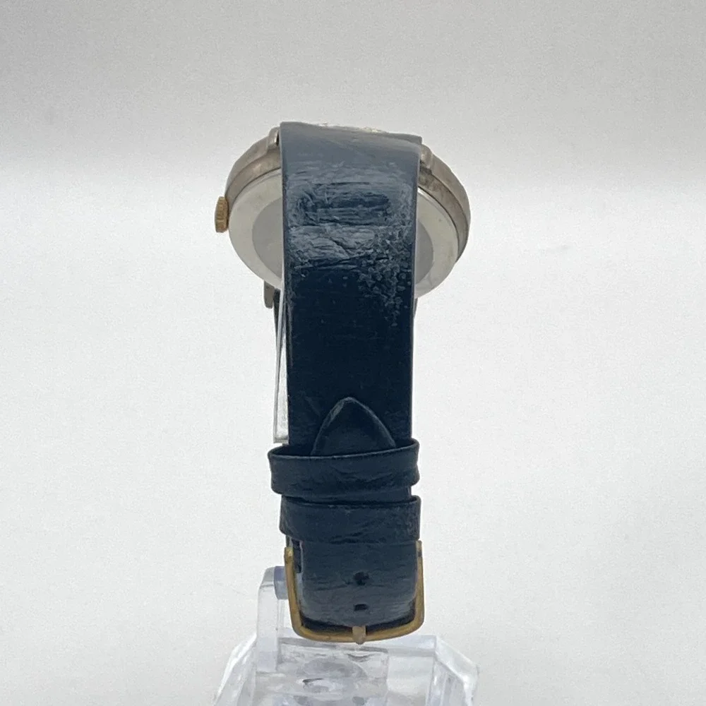 Vintage Cosmo Unisex Watch 33mm Gold Silver Tone Mens Womens New Battery 8.5